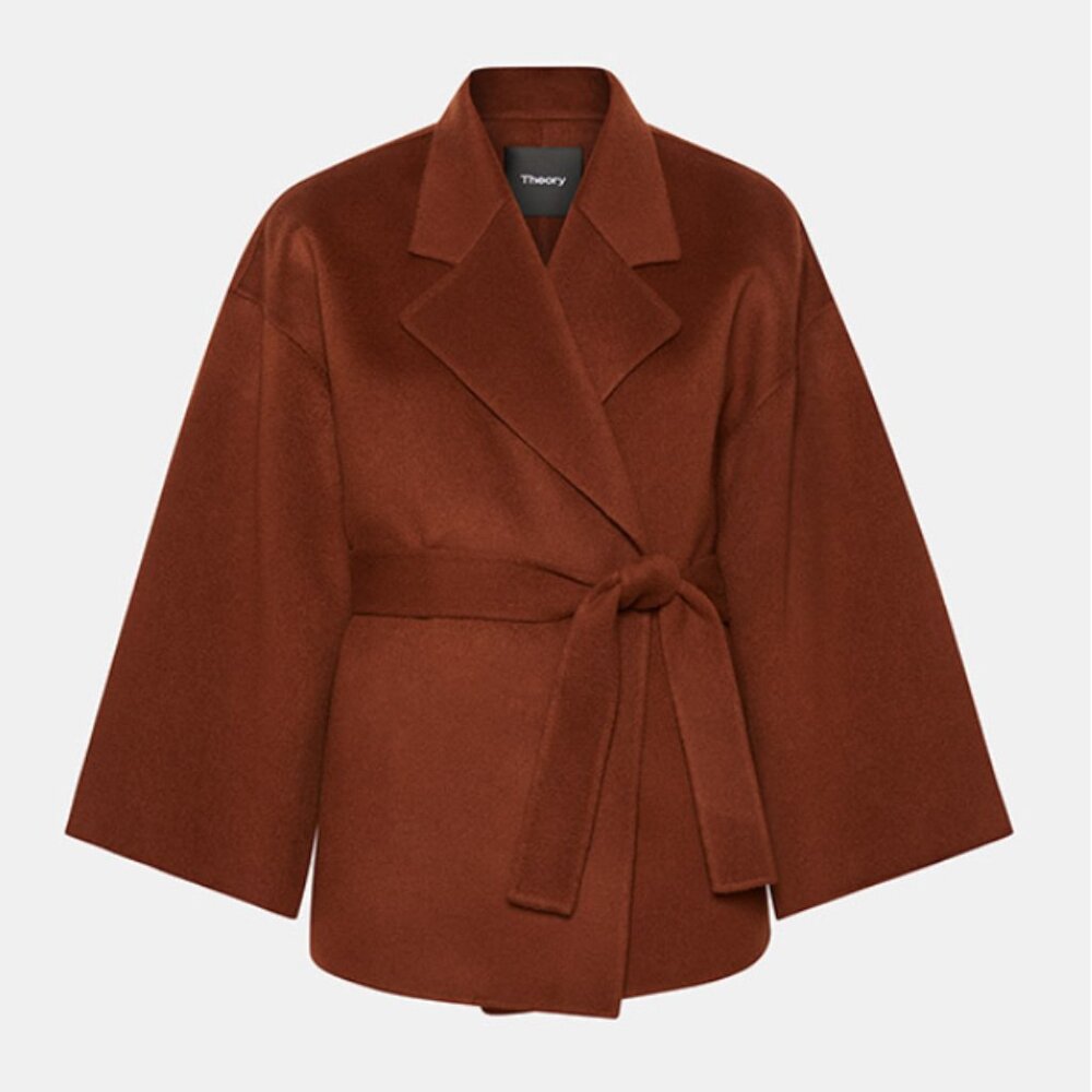 Theory Wool-Cashmere Robe Jacket